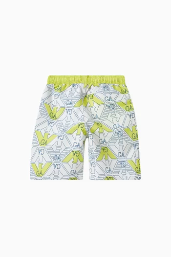 Palm Trees Logo Swim Shorts