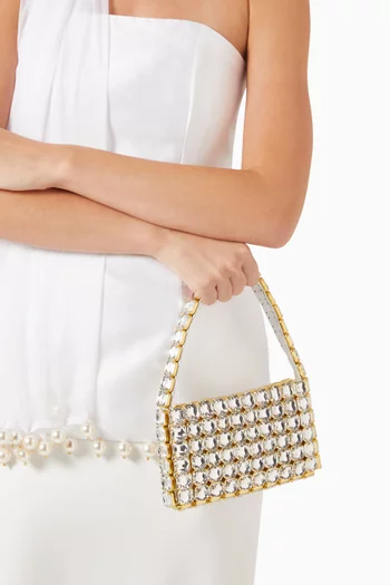 Sonnette Baguette Bag in Crystal Beads
