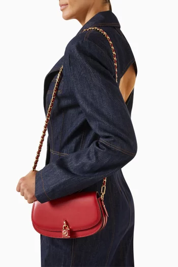 Small Mila Shoulder Bag in Leather