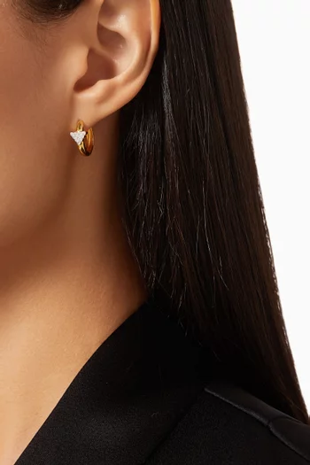 Stay True Earrings in 24kt Gold-plated Sterling Silver
