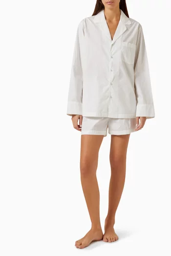 Sleep Shorts in Cotton-poplin