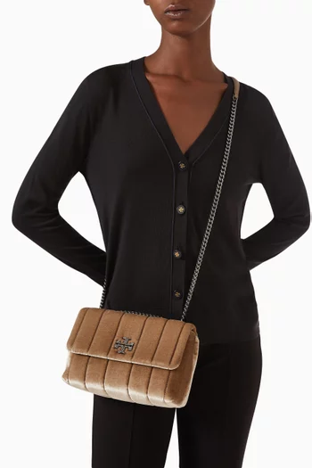 Small Kira Shoulder Bag in Velvet
