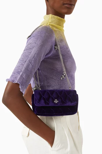 Mini Kira Flap Bag in Velvet