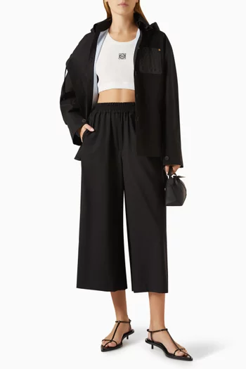 Cropped Pants in Cotton