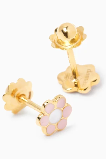 Ara Bella Flower Stud Earrings in 18kt Gold
