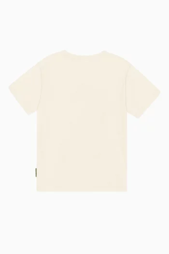 Palm Tree-print T-shirt in Organic Cotton