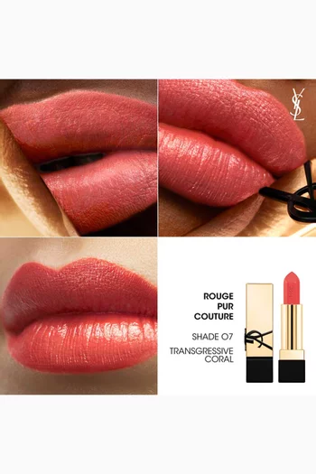 07 Transgressive Coral Rouge Pur Couture Reno Lipstick, 3g