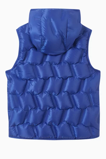 Noah Bonded Puffer Down Gilet in Quilted Technical Fabric