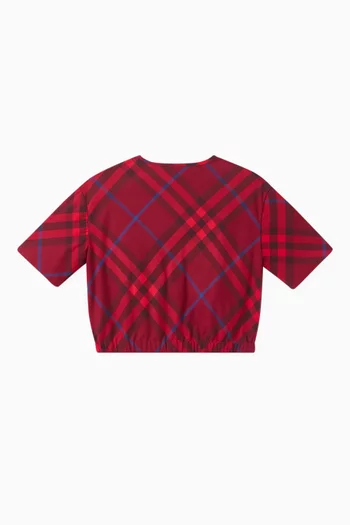 Sinead Check Blouse in Brushed Flannel