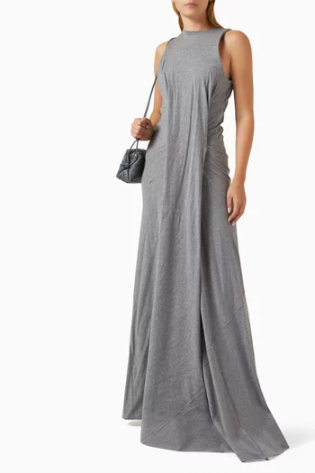 Frame Detailed Maxi Dress in Jersey