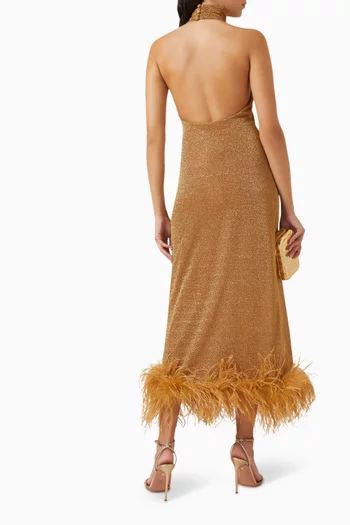 Lumiere Plumage Turtleneck Dress
