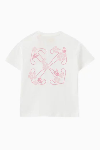 Lace Arrow  T-Shirt in Cotton