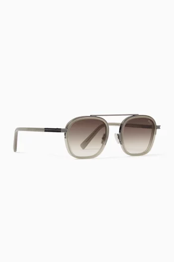 Orizzonte I Aviator Sunglasses in Acetate & Metal