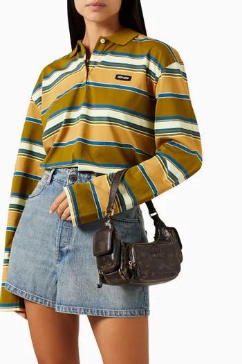 Multi-pocket Shoulder Bag in Nappa Leather