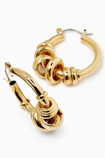 Radda Hoop Earrings in 14kt Gold-plated Brass