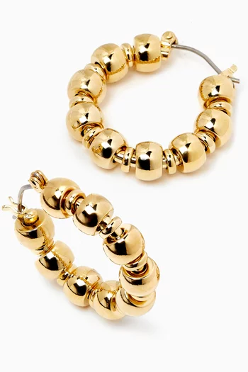 Maremma Hoop Earrings in 14kt Gold-plated Brass