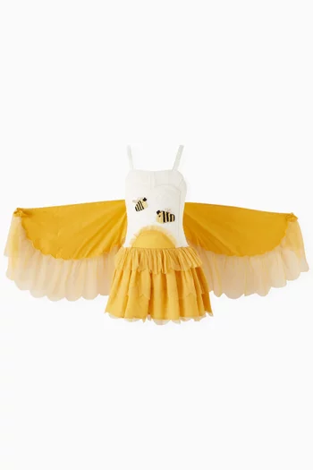 Bee Wing Dress in Organic Cotton