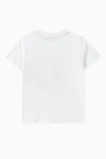All-over Side Logo Print T-shirt in Cotton