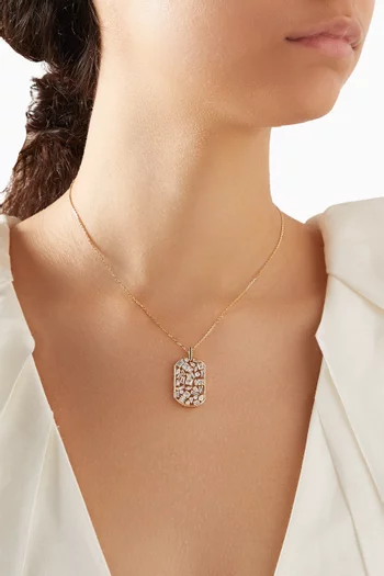 Shattered Mirror Diamond Necklace in 18kt Gold