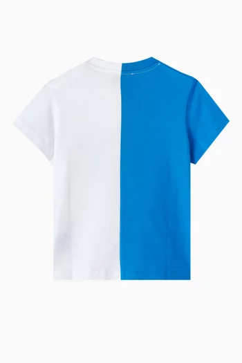 Two-tone T-shirt in Cotton