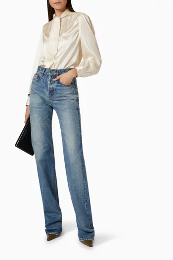 Charlotte Straight-leg Jeans in Denim