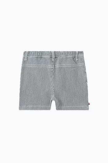 Essential Stripe Shorts in Denim