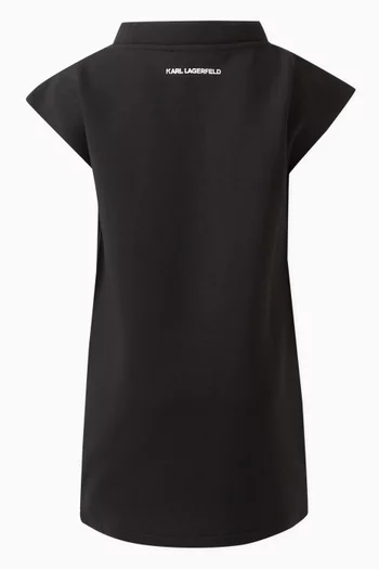 Ikonik Rhinestone Appliqué T-shirt Dress