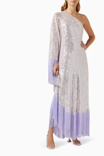 Spritz Disco Sequin-embellished Maxi Dress