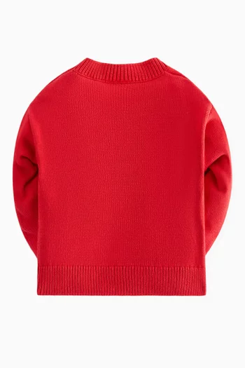 x Disney Mickey K Crewneck Sweater in Cotton-knit