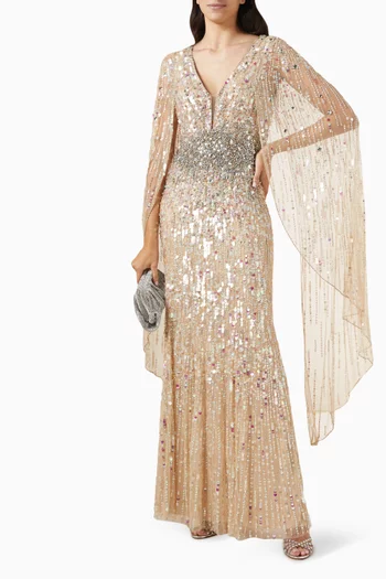 Honey Pie Sequin-embellished Gown in Tulle