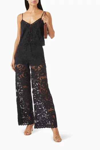 Lovina Cami Top in Embroidered Lace