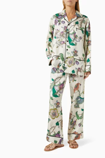 Yves Aura Pyjama Set in Silk Twill