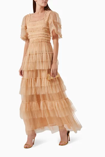 Tiered Maxi Dress in Tulle