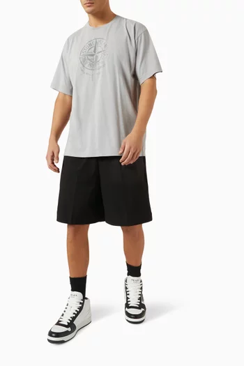 Reflective One Print T-shirt in Cotton Jersey