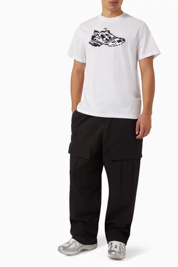 Black Runner T-shirt in Cotton
