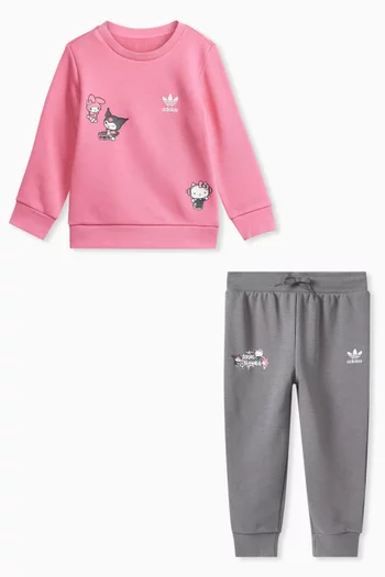 x Hello Kitty Top & Pants Set in Cotton-blend
