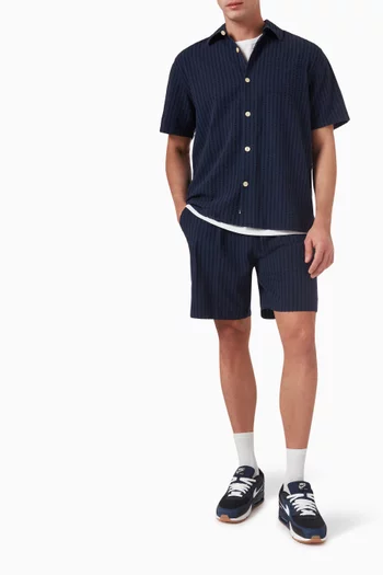 Vole Shorts in Seersucker Tencel-blend
