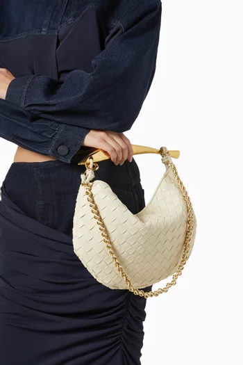 Sardine Top-handle Bag in Intrecciato Leather