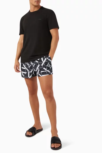 Monogram Drawstring Swim Shorts