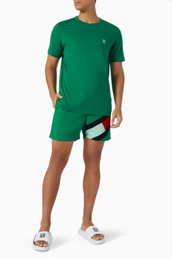 Medium Flag Swim Shorts in Recycled Nylon