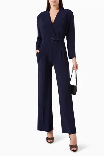 Double Breasted Straight-leg Jumpsuit