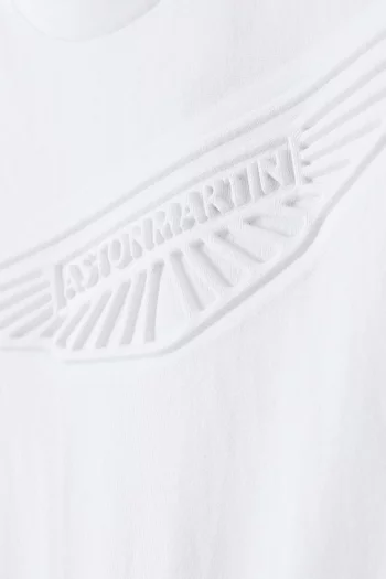 تي شيرت بشعار Aston Martin البارز قطن هاكيت لندن × أستون مارتن