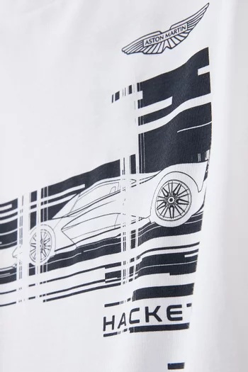 x Aston Martin Graphic T-shirt in Cotton