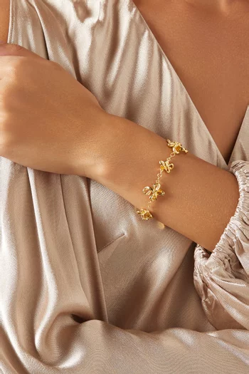 The Past Within The Present Bracelet in 18kt Gold-plated Brass