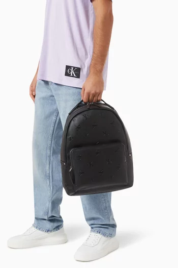 Monogram Backpack in Faux-leather