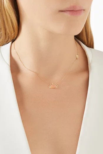 Sunset Crush Necklace in 18kt Gold