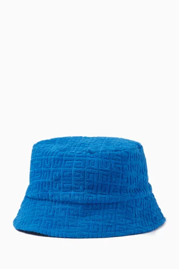 4G-motif Bucket Hat in Cotton