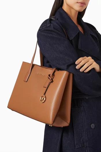 Medium Ruthie Tote Bag in Pebbled Leather