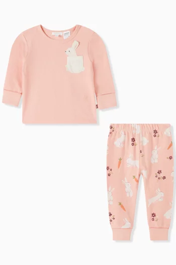Bunny Novelty Pyjama Set in Organic Cotton