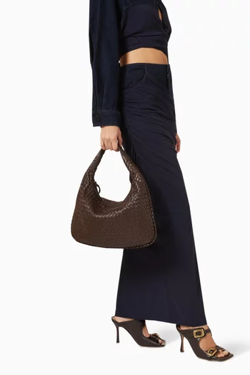 Shoulder Bag in Intrecciato Leather